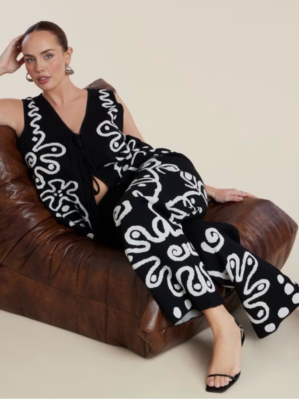 Eloquii Intarsia Sweater Pant - Picture 2 of 4